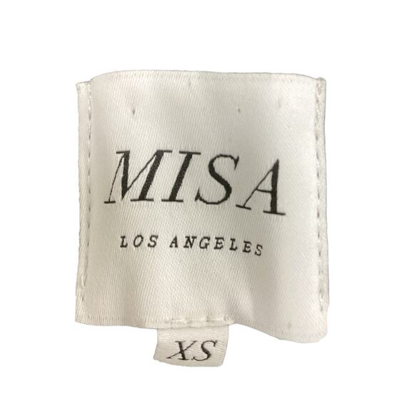 Misa Los Angeles Skirt Womens SZ XS Long Scalloped Ruffle Accents Stretchy Waist - Picture 5 of 5